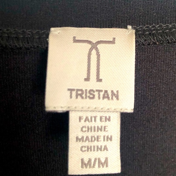 Black and white Tristan modal t-shirt, size M - Picture 5 of 5